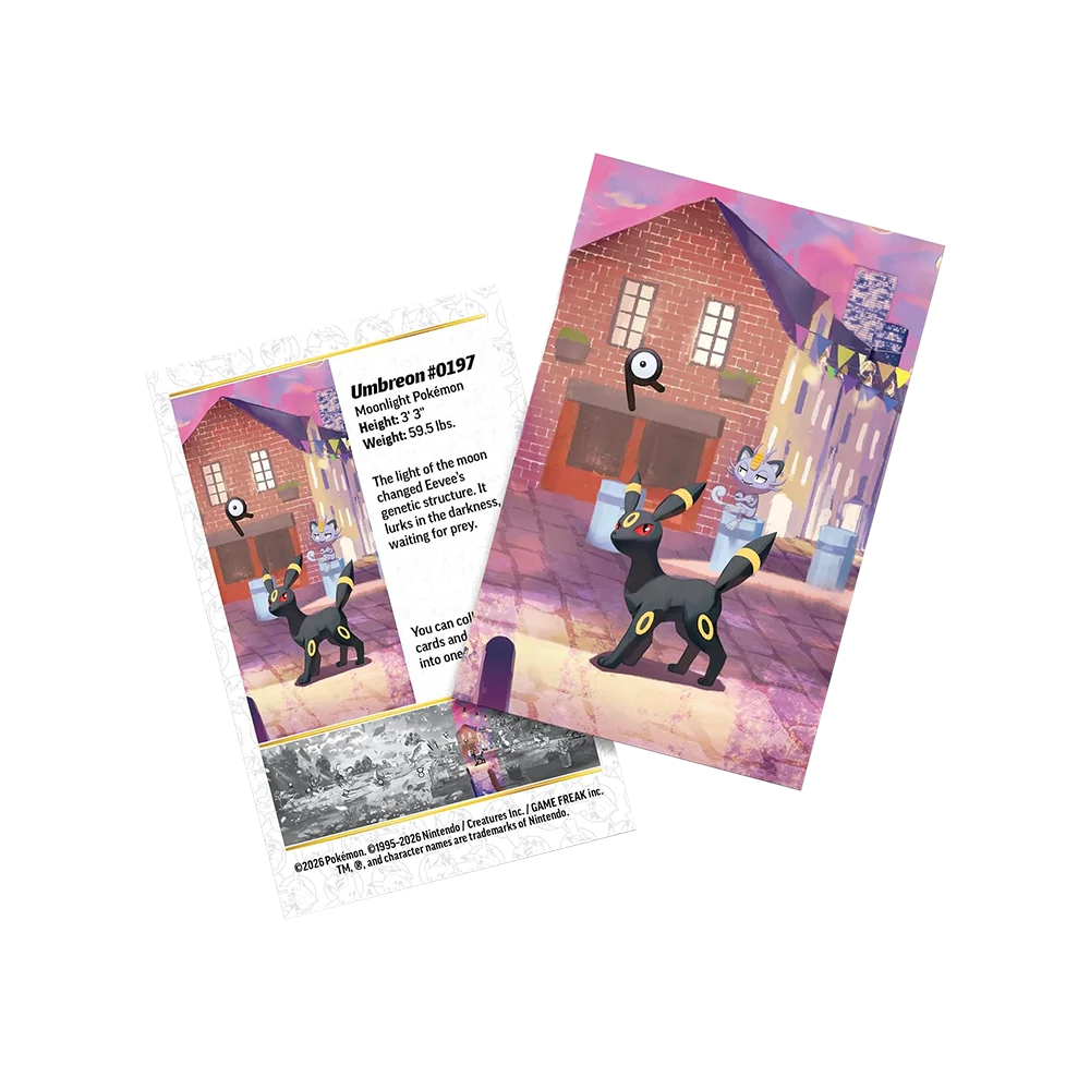 Pokémon - 30th Celebration: Mini Tin Umbreon (2 Packs, 1 Art Card & 1 Sticker Sheet)