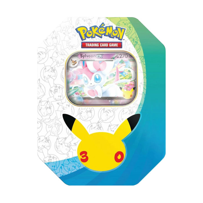 Pokémon - 30th Celebration: Sylveon ex Tin (4 Packs & 1 Promo Card)