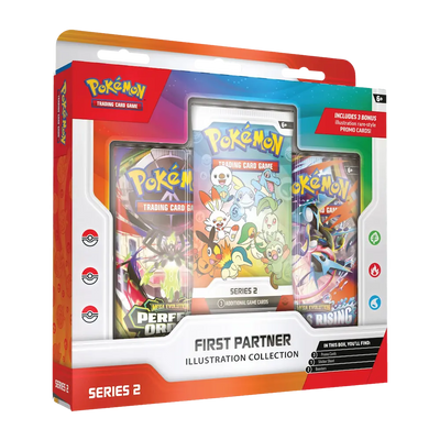 Pokémon - Series 2: First Partner Illustration Collection (3 Packs & 1 Sticker Sheet)