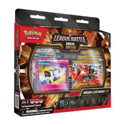 Pokémon - Mega Lucario ex League Battle Deck (1 Deck, 6 Damage Dice, 1 Coin-Flip Die & 1 Deck Box)