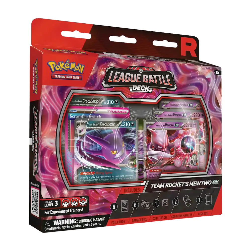 Pokémon - Team Rocket's Mewtwo ex League Battle Deck (1 Deck, 6 Damage Dice, 1 Coin-Flip Die & 1 Deck Box)