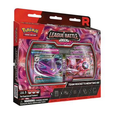 Pokémon - Team Rocket's Mewtwo ex League Battle Deck (1 Deck, 6 Damage Dice, 1 Coin-Flip Die & 1 Deck Box)