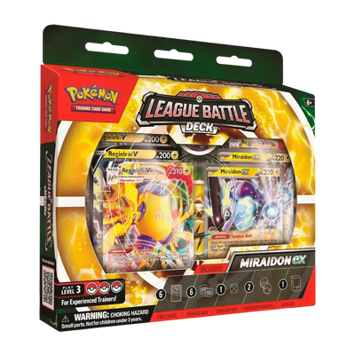 Pokémon - Miraidon ex League Battle Deck (1 Deck, 6 Damage Dice, 1 Coin-Flip Die & 1 Deck Box)