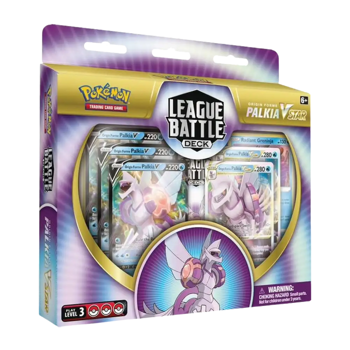 Pokémon - Origin Forme Palkia VSTAR League Battle Deck (1 Deck, 6 Foil Cards, 6 Damage Dice, 1 Coin-Flip Die & 1 Deck Box)