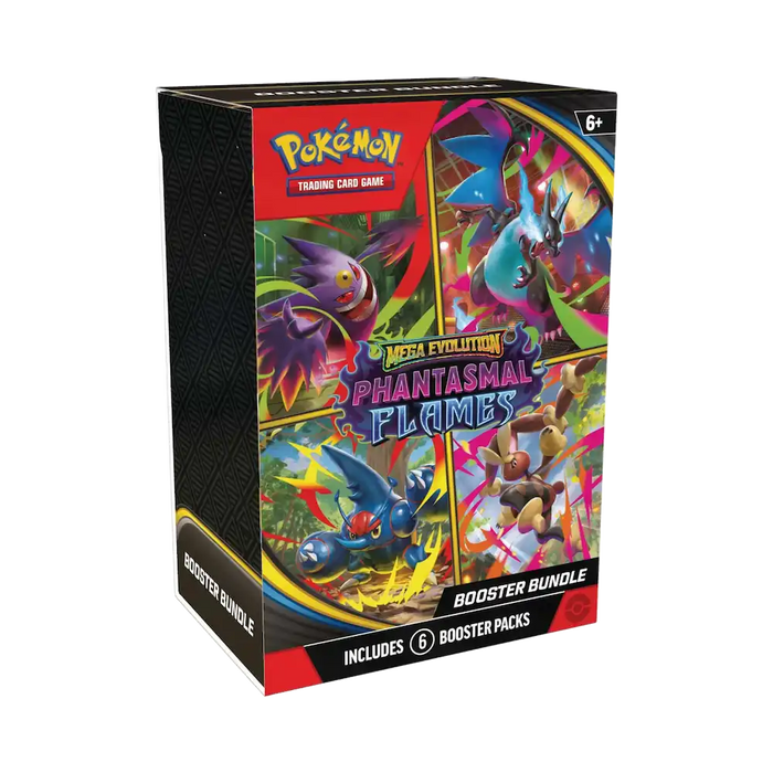 Pokémon - Mega Evolution: Phantasmal Flames Booster Bundle (6 Packs)