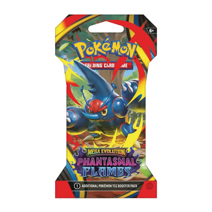Pokémon - Mega Evolution: Phantasmal Flames Sleeved Booster Pack (10 Cards)