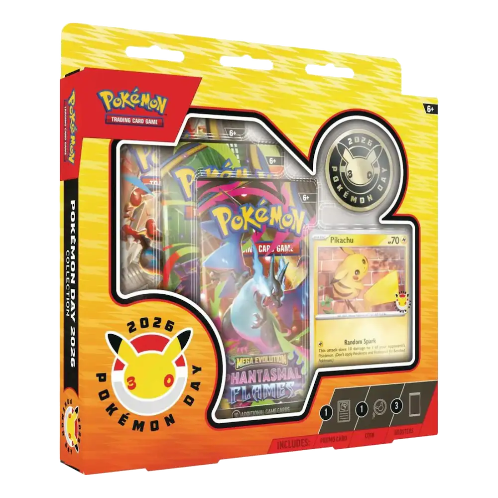 Pokémon - Pokémon Day 2026 Collection (3 Packs, 1 Foil Card & 1 Coin)