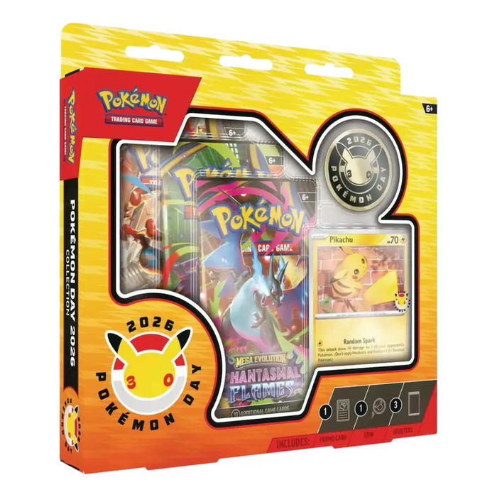Pokémon - Pokémon Day 2026 Collection (3 Packs, 1 Foil Card & 1 Coin)