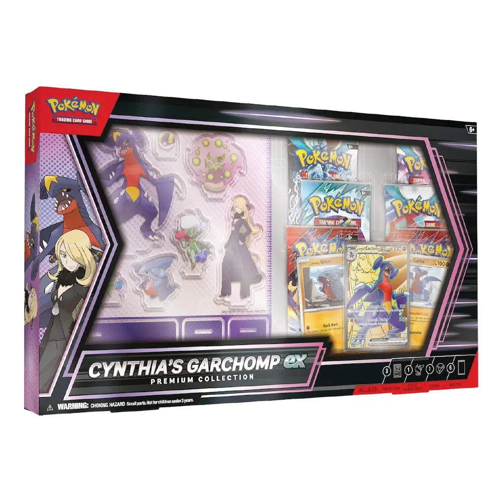 Pokèmon - Cynthia's Garchomp ex Premium Collection (6 Packs & 3 Foil Cards)