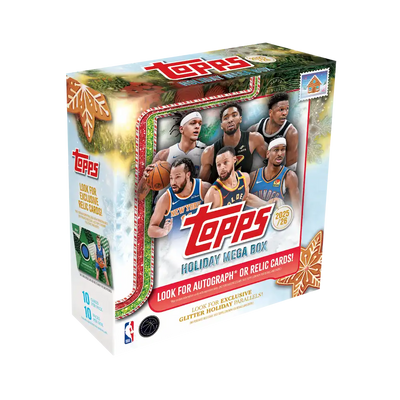 Topps - 2025/26 Holiday NBA Mega Box (10 Packs)
