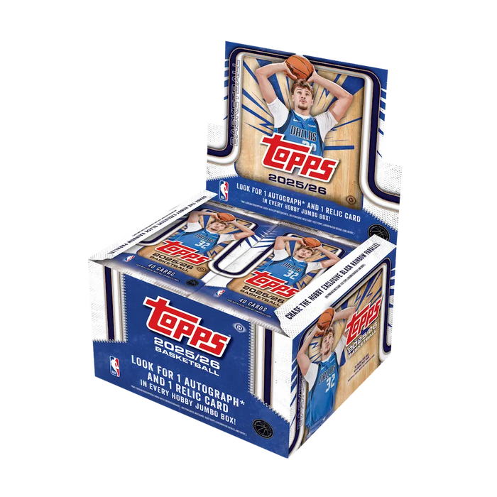 Topps - 2025/26 Basketball Hobby Jumbo Box (10 Packs: 1 Autograph and 1 Relic card)