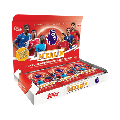 Topps - Merlin Premier League 2026 Hobby Box (18 Packs & 1 Autograph card)