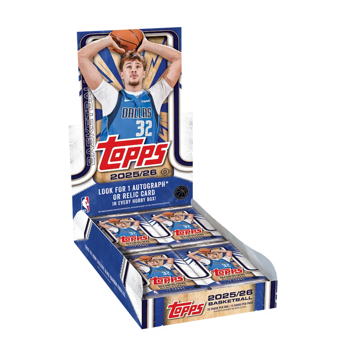 Topps - 2025/26 Basketball Hobby Box (20 Packs: 1 Autograph or 1 Relic card)